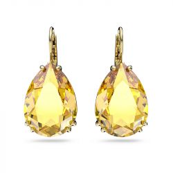 Boucles d'oreilles femme pendantes swarovski millenia métal doré et cristaux - boucles-d-oreilles-femme - edora - 0