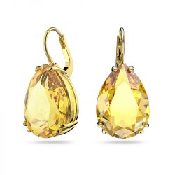 Boucles d'oreilles femme pendantes swarovski millenia métal doré et cristaux - boucles-d-oreilles-femme - edora - 1