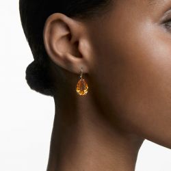 Boucles d'oreilles femme pendantes swarovski millenia métal doré et cristaux - boucles-d-oreilles-femme - edora - 2
