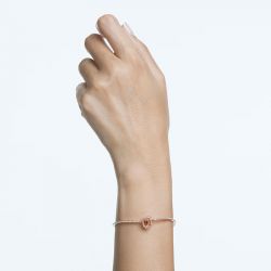 Bracelet femme jonc swarovski millenia métal doré rose et cristaux - bracelets-femme - edora - 3