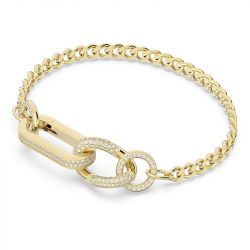Bracelet femme swarovski dextera pavÉ s métal doré  - bracelets-femme - edora - 1
