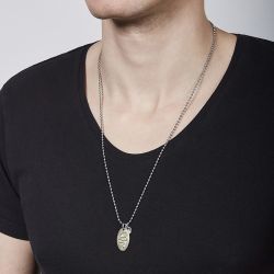 Collier homme: chaine en or homme, chaine argent & pendentif (5) - colliers-homme - edora - 2