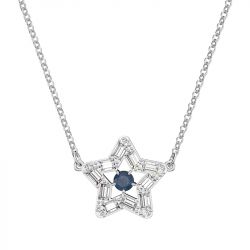 Collier femme swarovski stella métal rhodié et cristaux - colliers-femme - edora - 0