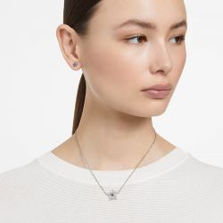 Collier femme swarovski stella métal rhodié et cristaux - colliers-femme - edora - 3