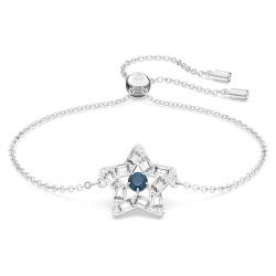 Bracelet femme swarovski stella métal rhodié et cristaux - bracelets-femme - edora - 1