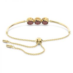Bracelet femme swarovski orbita ronde métal doré - bracelets-femme - edora - 3