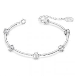 Bracelet femme jonc swarovski constella métal rhodié et cristaux - bracelets-femme - edora - 1
