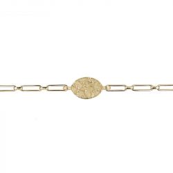 Bracelet femme vega or sans pierre acier doré - bracelets-femme - edora - 0