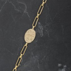 Bracelet or & argent, bracelet plaqué or, bracelet cuir & tissu (51) - bracelets-femme - edora - 2
