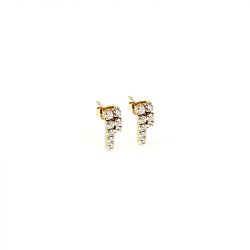 Boucles d'oreilles femme zag hamptons acier doré sep15188-01wht - boucles-d-oreilles-femme - edora - 0