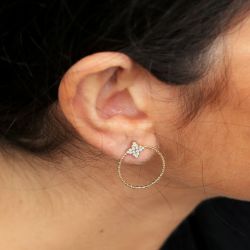 Boucles d’oreilles femme: pendantes, créoles, puces & piercing (23) - boucles-d-oreilles-femme - edora - 2
