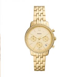 Montre femme fossil neutra chronographe acier doré - montres-femme - edora - 0