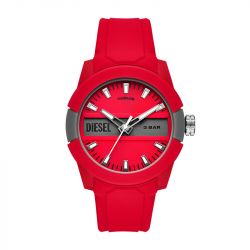 Montre homme diesel double up silicone rouge - montres-homme - edora - 2