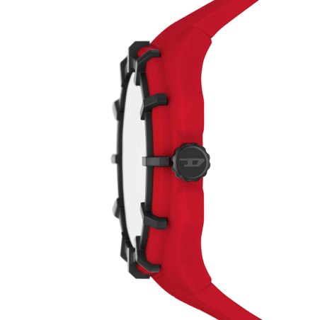 Montre homme diesel framed silicone rouge – montres homme