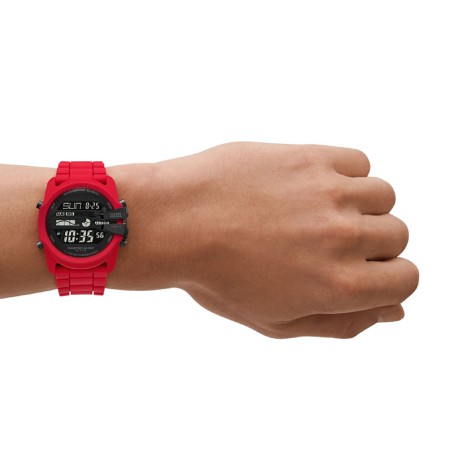 Montre homme diesel master chief silicone rouge – montres homme