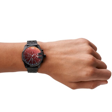 Montre homme diesel chronographe baby chief acier noir – montres homme