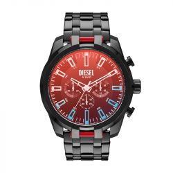 Montre homme diesel chronographe split acier noir - montres-homme - edora - 2