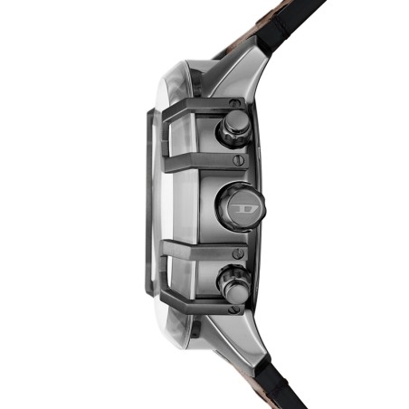 Montre homme diesel chronographe griffed cuir marron – montres homme