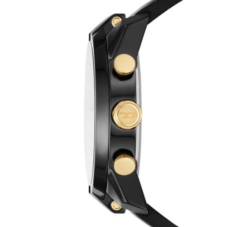 Montre homme diesel chronographe split cuir noir – montres homme