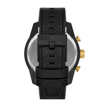 Montre Homme DIESEL CHRONOGRAPHE SPLIT Cuir Noir