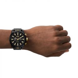 Montre homme diesel chronographe split cuir noir - montres-homme - edora - 3