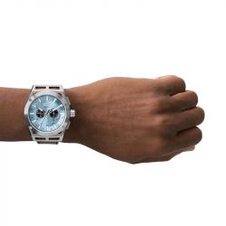 Montre homme diesel chronographe timeframe cuir brun - montres-homme - edora - 3