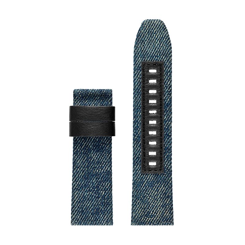 Bracelet montre diesel interchangeable denim bleu - montres-homme - edora