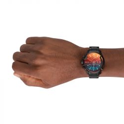 Montre homme diesel chronographe griffed noir acier noir - montres-homme - edora - 3