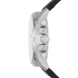 Montre homme diesel chronographe baby chief cuir noir - montres-homme - edora - 0