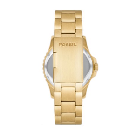 Montre homme fossil blue acier doré – montres homme