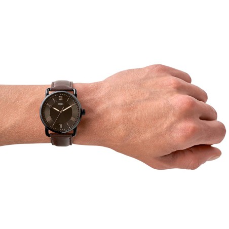 Montre homme fossil copeland cuir brun – montres homme
