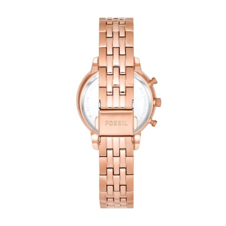 Montre femme fossil chronographe neutra doré rose – montres femme