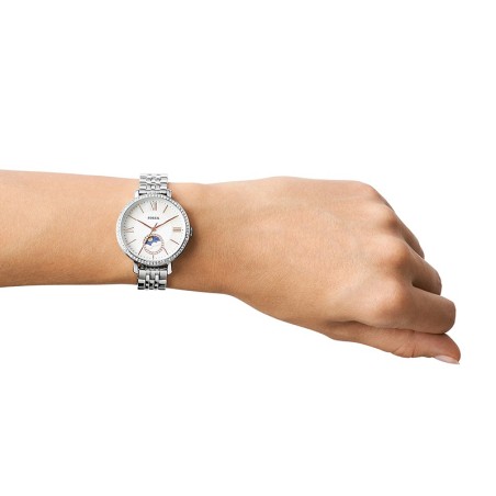 Montre femme fossil solaire jacqueline acier argenté – montres femme