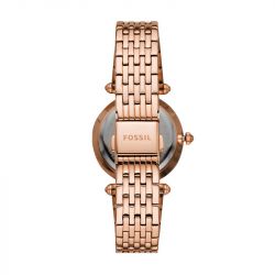 Montre femme fossil acier doré rose - montres-femme - edora - 2