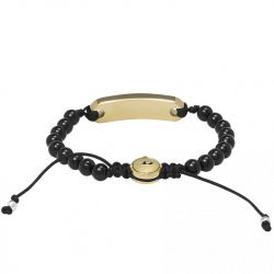 Bracelet homme cuir, argent, perle - bracelet homme tendance - bracelets-homme - edora - 2