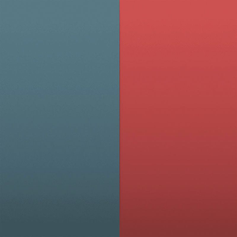 Cuir manchette 14mm les georgettes bleu pétrole framboise - accessoires-les-georgettes - edora