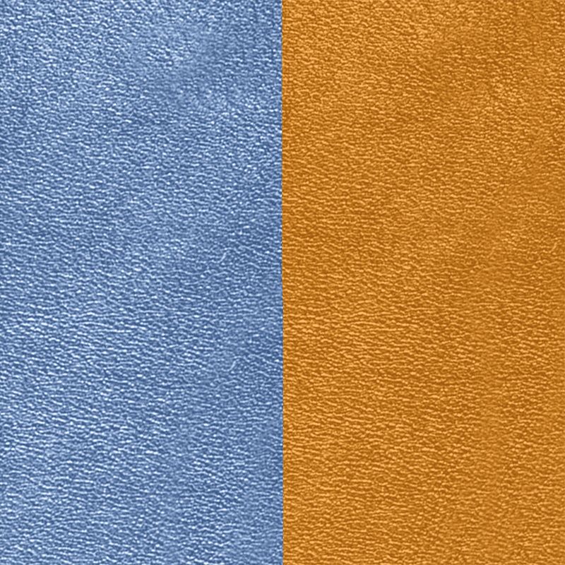 Cuir manchette 14mm les georgettes bleu denim canyon - accessoires-les-georgettes - edora