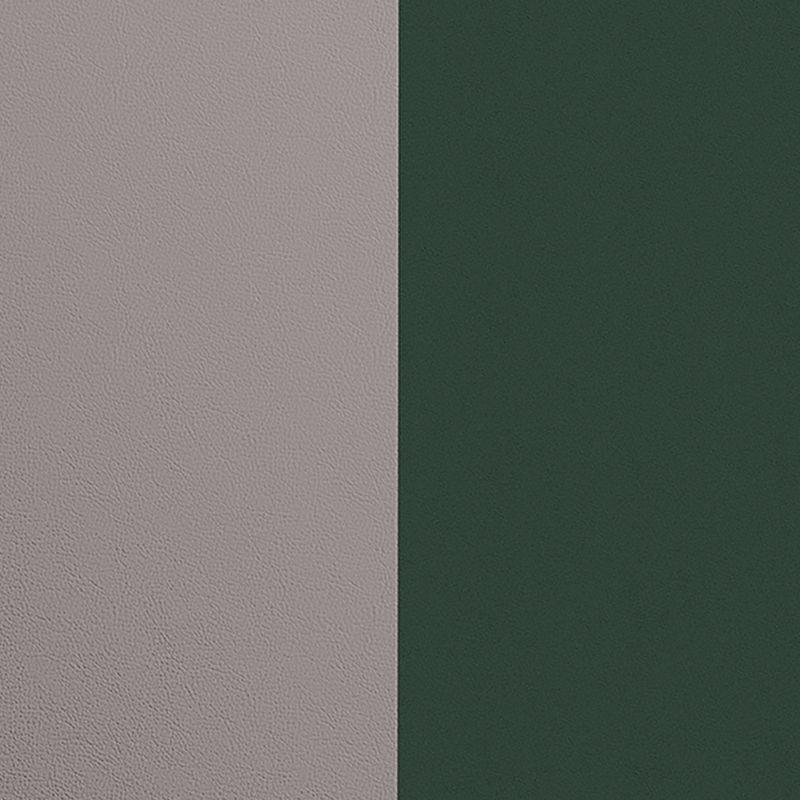 Cuir manchette 14mm les georgettes argent vert forêt - accessoires-les-georgettes - edora