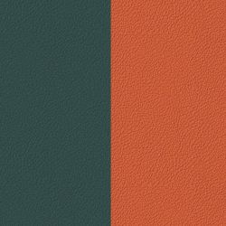 Cuir Bracelet LES GEORGETTES Bleu Paon Feu Vif