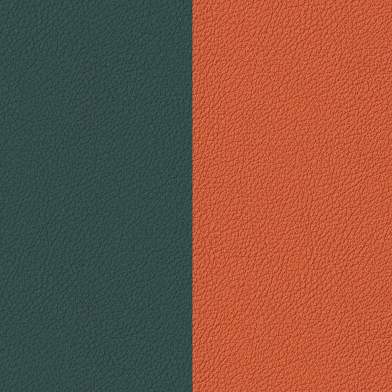 Cuir manchette 14mm les georgettes bleu paon feu vif - accessoires-les-georgettes - edora