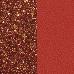 Cuir Bracelet LES GEORGETTES Cornaline Corail Vif