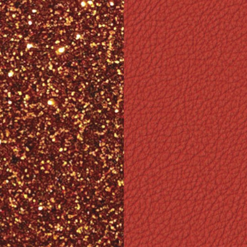 Cuir manchette 14mm les georgettes cornaline corail vif - accessoires-les-georgettes - edora