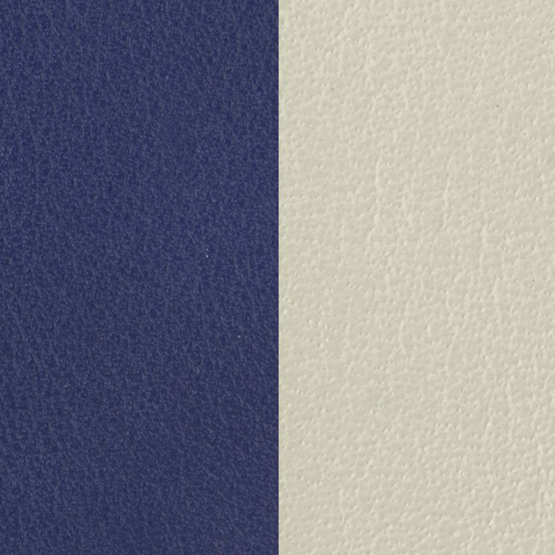 Cuir manchette 14mm les georgettes indigo blanc cassée - accessoires-les-georgettes - edora