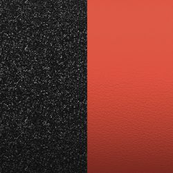 Cuir Bracelet LES GEORGETTES Paillettes Noires Rouge