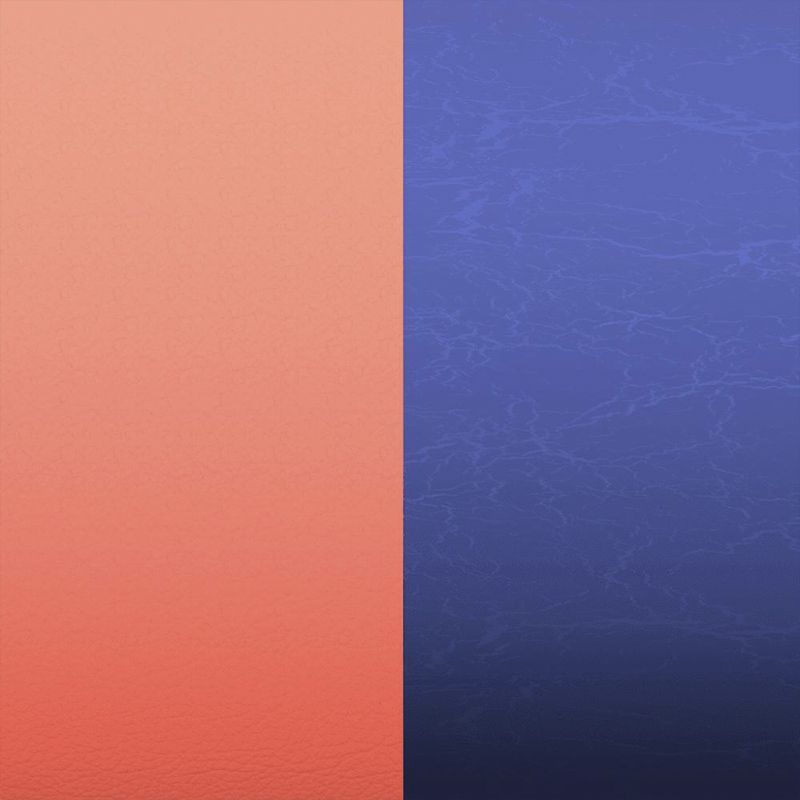 Cuir manchette 14mm les georgettes corail marine métallisé - accessoires-les-georgettes - edora