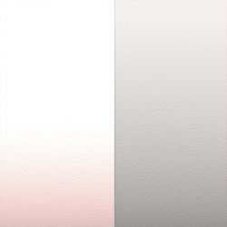 Cuir manchette 25mm les georgettes rose clair gris clair - accessoires-les-georgettes - edora - 1