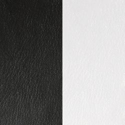 Cuir manchette 25mm les georgettes noir blanc - accessoires-les-georgettes - edora - 1