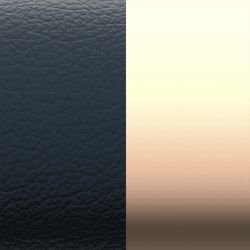 Cuir manchette 25mm les georgettes bleu craquelé rose métal - accessoires-les-georgettes - edora - 1