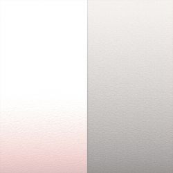 Cuir manchette 40mm les georgettes rose clair gris - cuirs - edora - 1