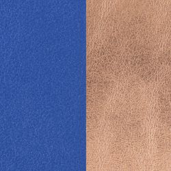 Cuir manchette 25mm les georgettes bleu outremer rose sirène - cuirs - edora - 1